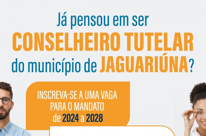 PERÍODO DE INSCRIÇÃO PARA A ELEIÇÃO DO CONSELHO TUTELAR TERMINA NO PRÓXIMO DIA 17