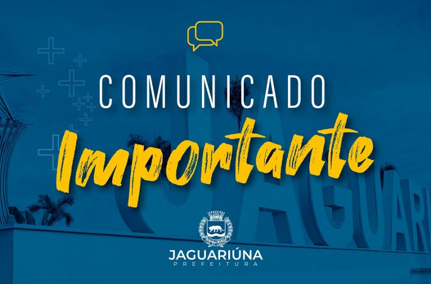 COMUNICADO IMPORTANTE