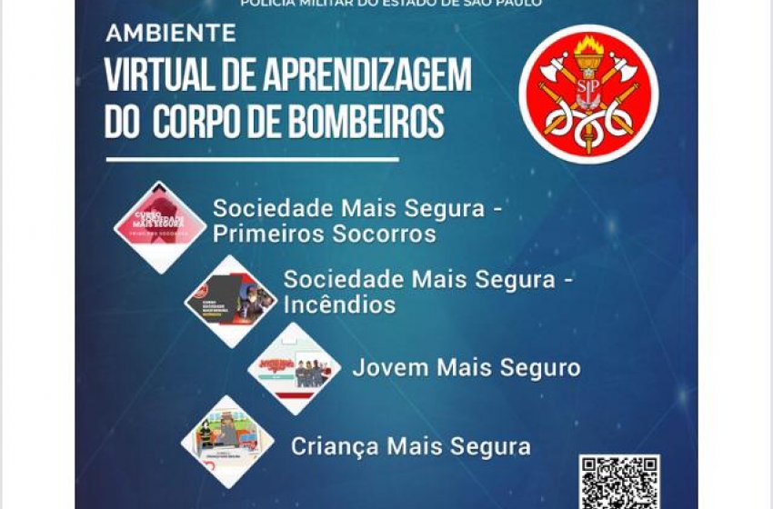 CORPO DE BOMBEIROS OFERECE CURSOS ONLINE DE PRIMEIROS SOCORROS E PREVENÇÃO DE ACIDENTES