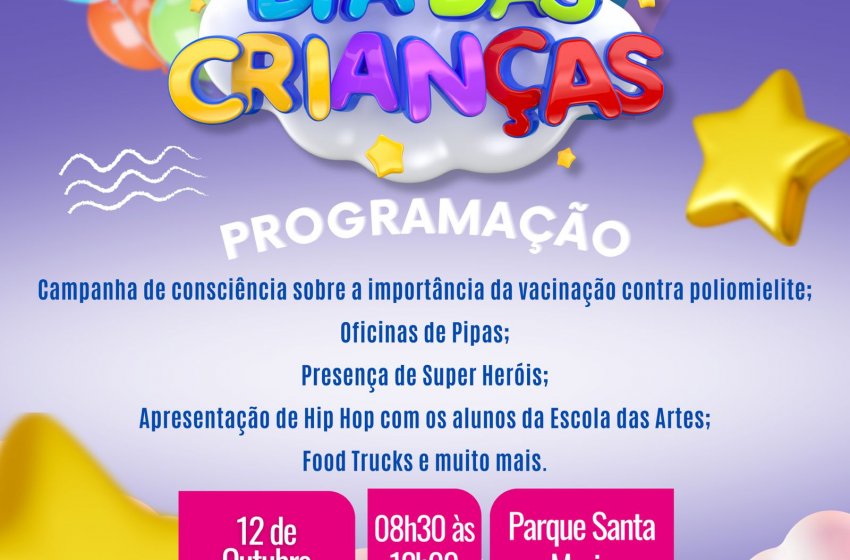 PREFEITURA REALIZA FESTA DO DIA DAS CRIANÇAS NO PARQUE SANTA MARIA