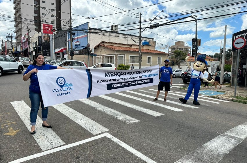 CAMPANHA ORIENTA SOBRE ZONA AZUL EM JAGUARIÚNA