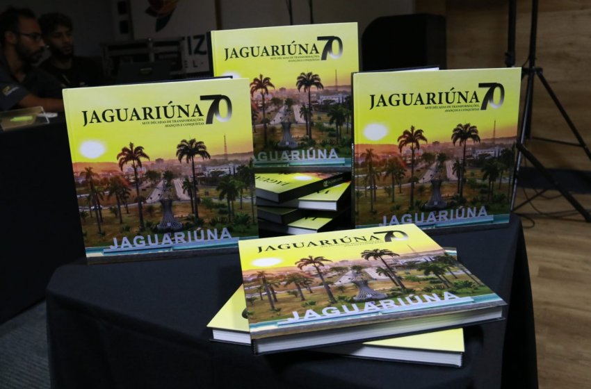 LIVRO COM EDIÇÃO ESPECIAL COMEMORA OS 70 ANOS DE JAGUARIÚNA