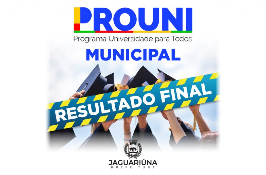 PREFEITURA DIVULGA HOJE O RESULTADO FINAL DO PROUNI MUNICIPAL