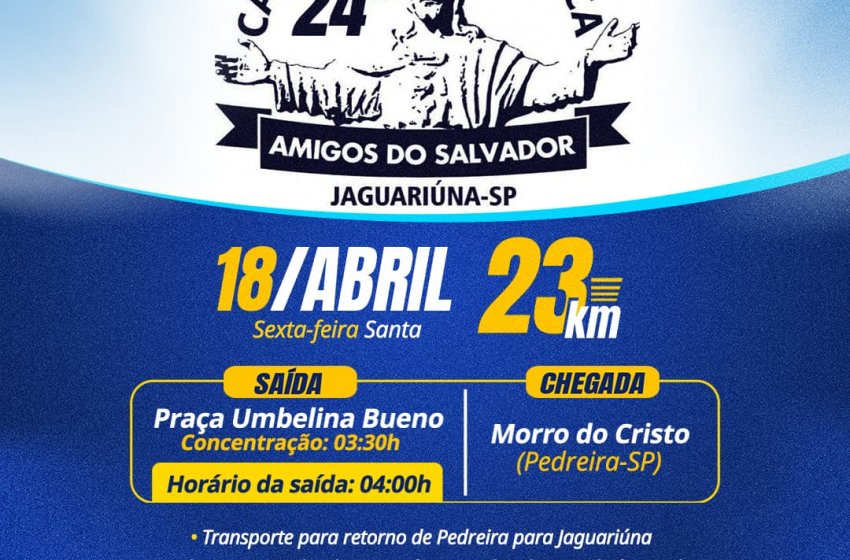 24ª CAMINHADA ECOLÓGICA AMIGOS DO SALVADOR ACONTECE NA SEXTA-FEIRA SANTA