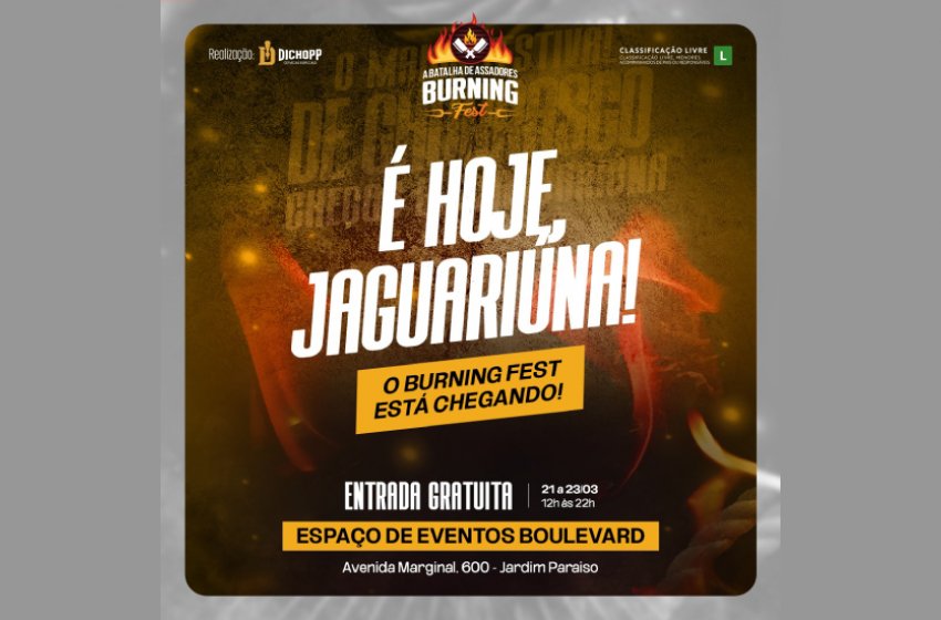 JAGUARIÚNA SEDIA FESTIVAL DE CHURRASCO DE HOJE A DOMINGO