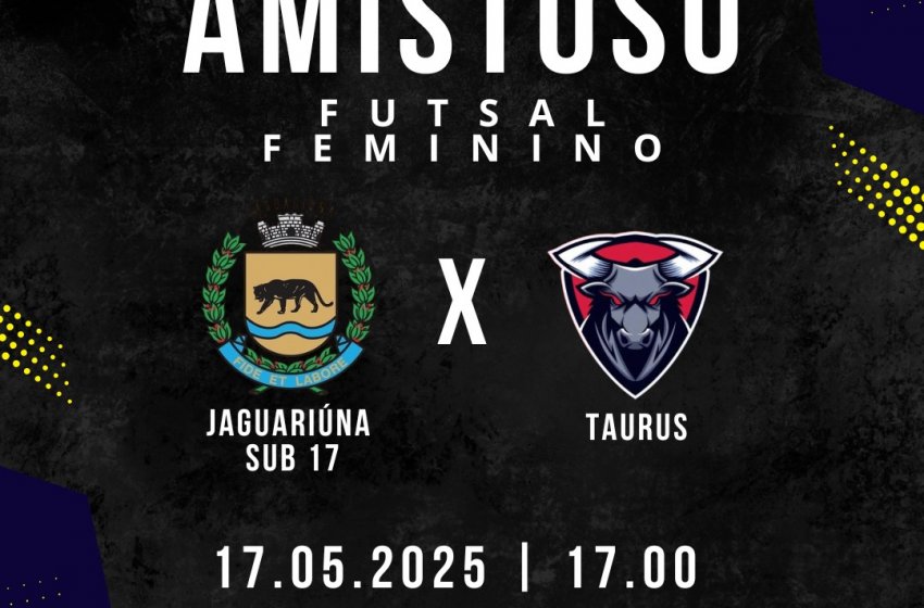 AMISTOSO SÁBADO MOVIMENTA TIME FEMININO JAGUARIUNENSE DE FUTSAL