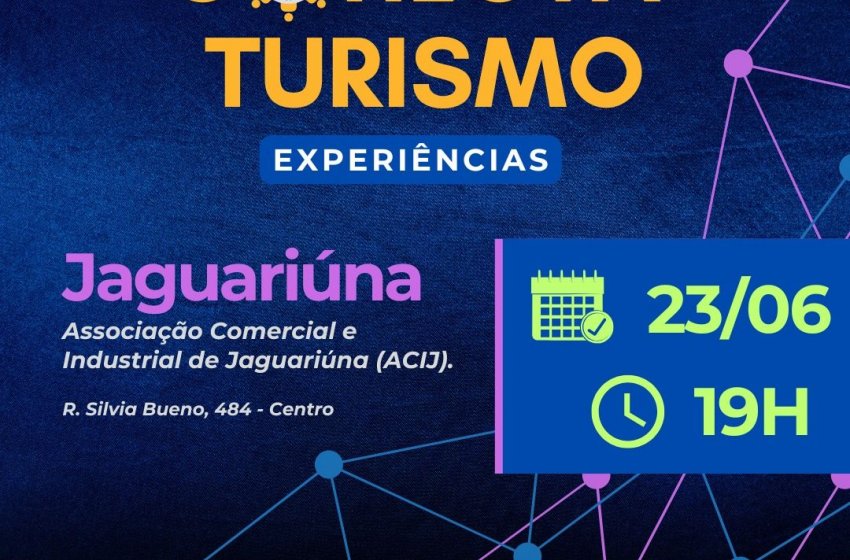 CONECTA TURISMO CHEGA A JAGUARIÚNA COM FOCO EM EXPERIÊNCIAS E OPORTUNIDADES PARA EMPREENDEDORES