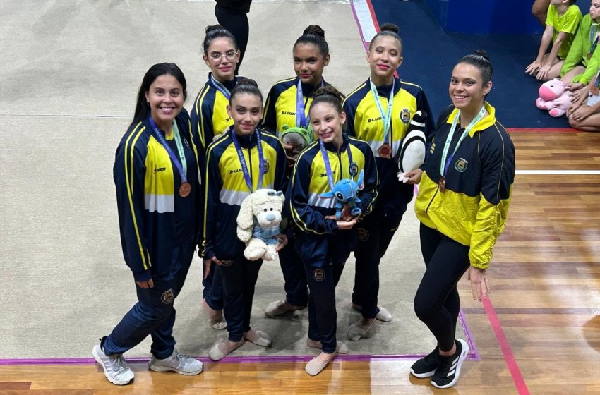 GINÁSTICA RÍTMICA DE JAGUARIÚNA CONQUISTA SEIS MEDALHAS NA COPA GAIO