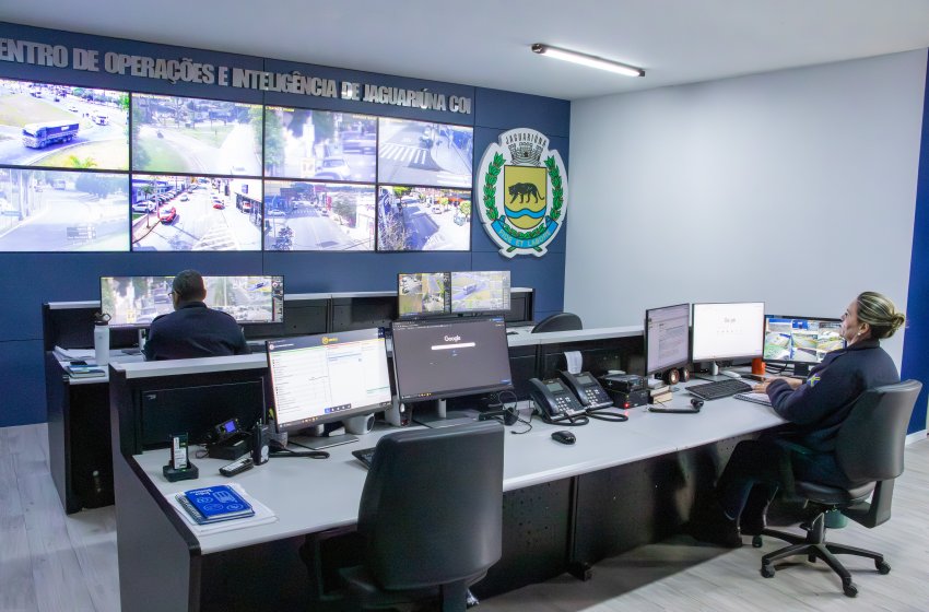 PREFEITURA DE JAGUARIÚNA MODERNIZA CENTRO DE OPERAÇÕES E INTELIGÊNCIA DA GUARDA MUNICIPAL