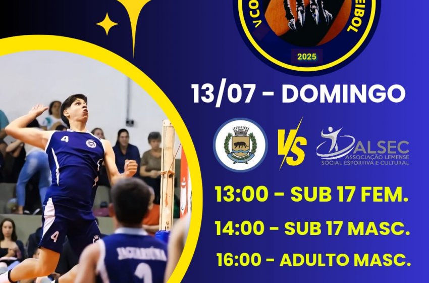 DOMINGO TEM VOLEIBOL NO AZULÃO