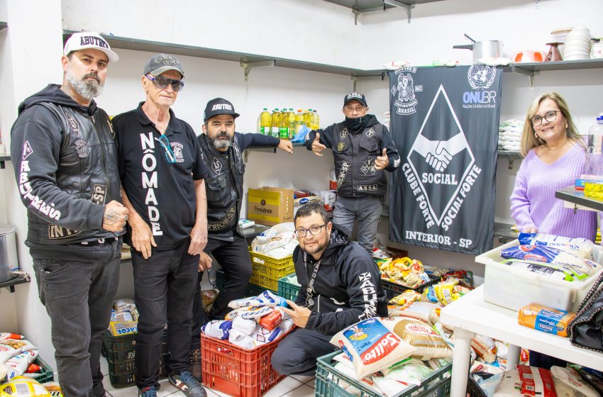 FUNDO SOCIAL DE JAGUARIÚNA RECEBE 1.600 KG DE ALIMENTOS ARRECADADOS NO ULTRA MOTO FEST 