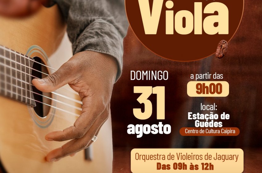 DOMINGO TEM ‘CAFÉ COM VIOLA’ NA ESTAÇÃO DE GUEDES