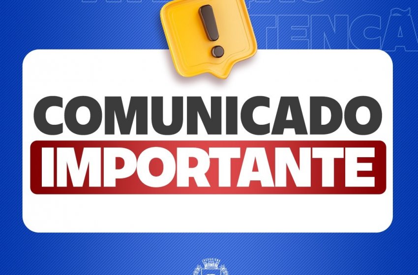 COMUNICADO PARA OS BENEFICIÁRIOS DO BOLSA FAMÍLIA 