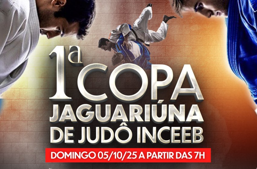 JAGUARIÚNA RECEBE A 1ª COPA DE JUDÔ INCEEB NO GINÁSIO DO AZULÃO NESTE DOMINGO