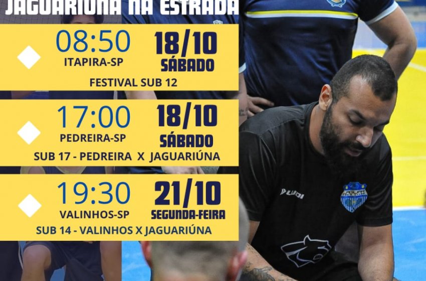  BASQUETE DE JAGUARIÚNA ENCARA MARATONA DE JOGOS FORA DE CASA 