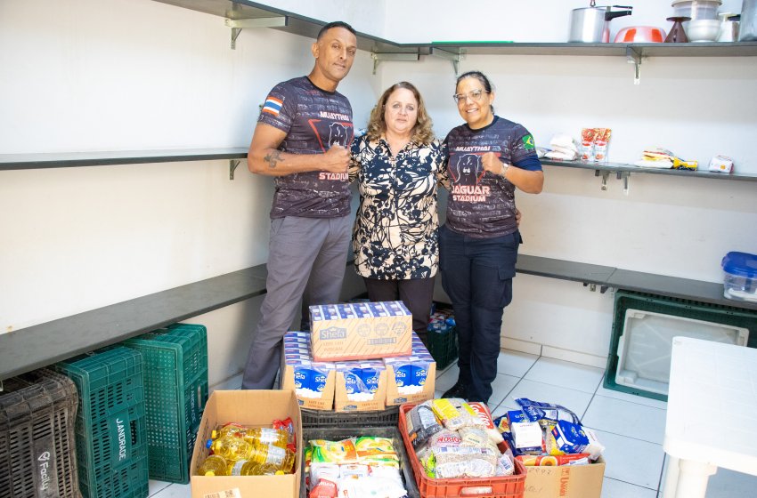 FUNDO SOCIAL DE JAGUARIÚNA RECEBE DOAÇÃO DE ALIMENTOS 