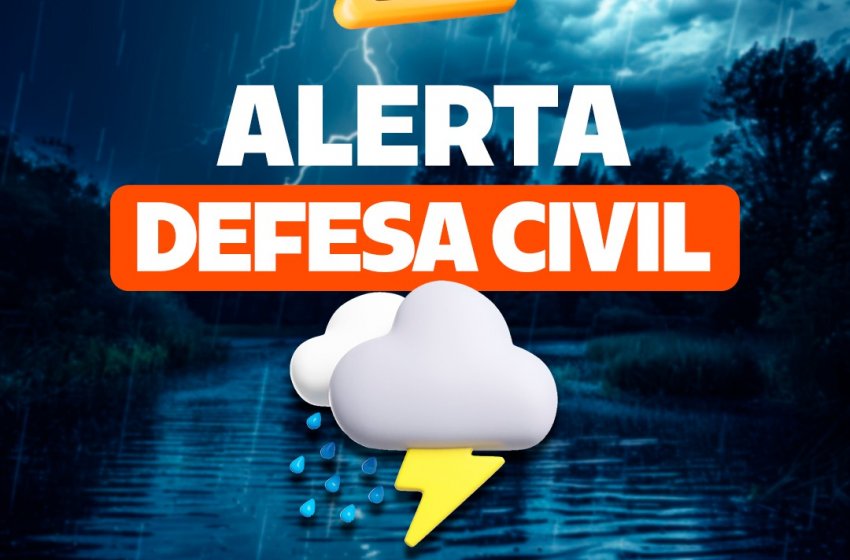DEFESA CIVIL DE JAGUARIÚNA EMITE ALERTA PARA TEMPESTADE SEVERA EM SÃO PAULO
