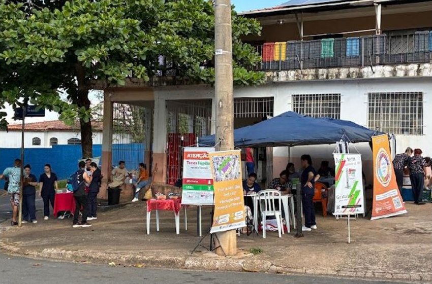 SAÚDE DE JAGUARIÚNA FAZ 156 TESTES RÁPIDOS DE IST NO ROSEIRA DE BAIXO