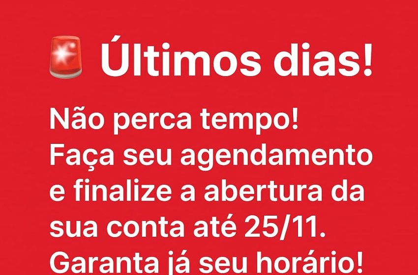 SERVIDORES MUNICIPAIS DEVEM ABRIR CONTA NO SANTANDER ATÉ DIA 25 DE NOVEMBRO