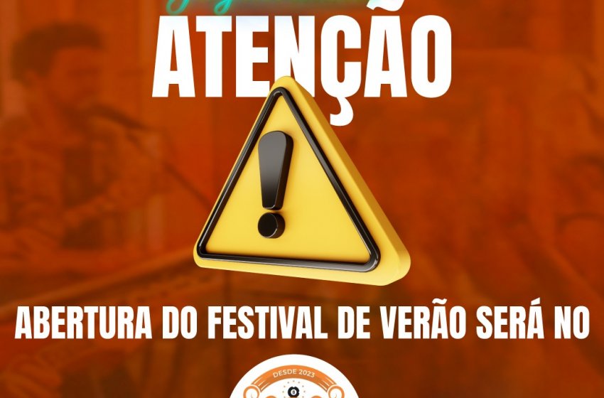 CHUVA MUDA LOCAL DA ABERTURA DO FESTIVAL DE VERÃO DE JAGUARIÚNA