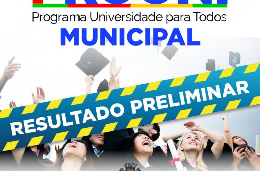 CONFIRA RELAÇÃO PRELIMINAR DE APROVADOS NO PROUNI MUNICIPAL 2026