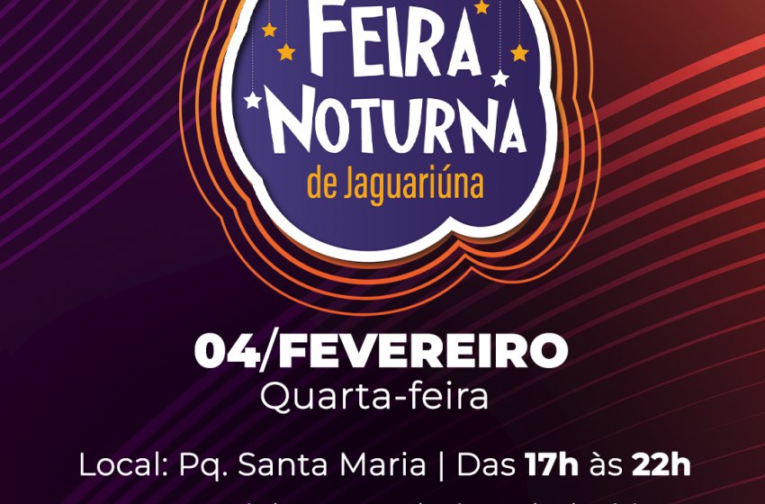 HOJE TEM FEIRA NOTURNA NO PARQUE SANTA MARIA