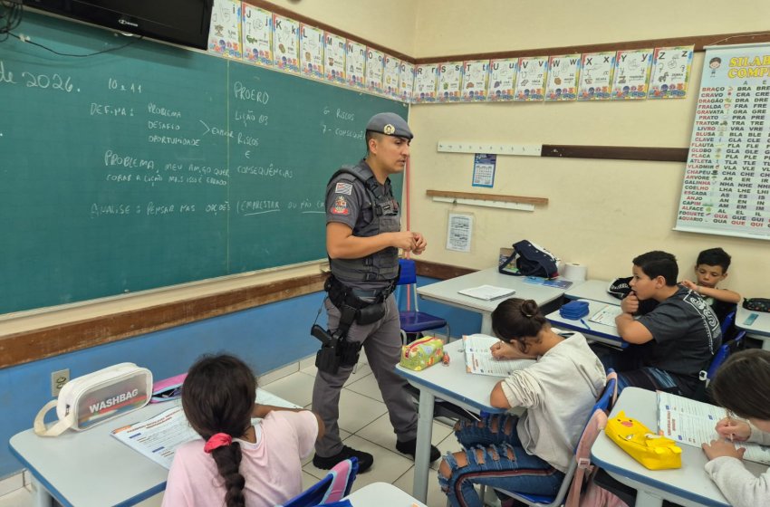 PROERD INICIA ATIVIDADES NAS ESCOLAS MUNICIPAIS E LANÇA VERSÃO PARA EDUCAÇÃO INFANTIL EM JAGUARIÚNA