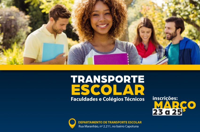 EDUCAÇÃO REABRE INSCRIÇÕES PARA AUXÍLIO TRANSPORTE INTERMUNICIPAL PARA ESTUDANTES