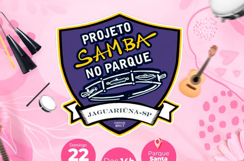  SAMBA NO PARQUE DOMINGO SERÁ DEDICADO ÀS MULHERES