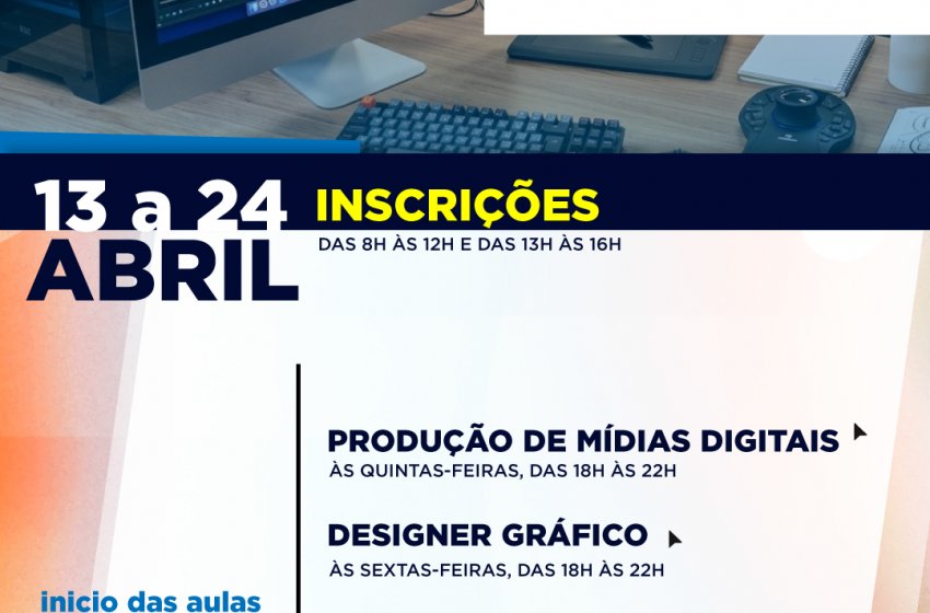  PREFEITURA ABRE INSCRIÇÕES PARA CURSOS GRATUITOS NA ÁREA DIGITAL