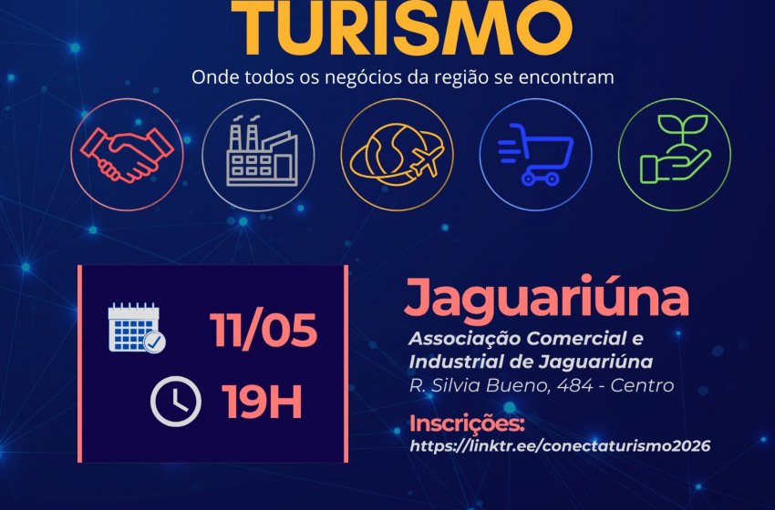 ‘CONECTA TURISMO JAGUARIÚNA’ PROMOVE NETWORKING E DEBATE SOBRE USO DA IA PARA IMPULSIONAR NEGÓCIOS LOCAIS