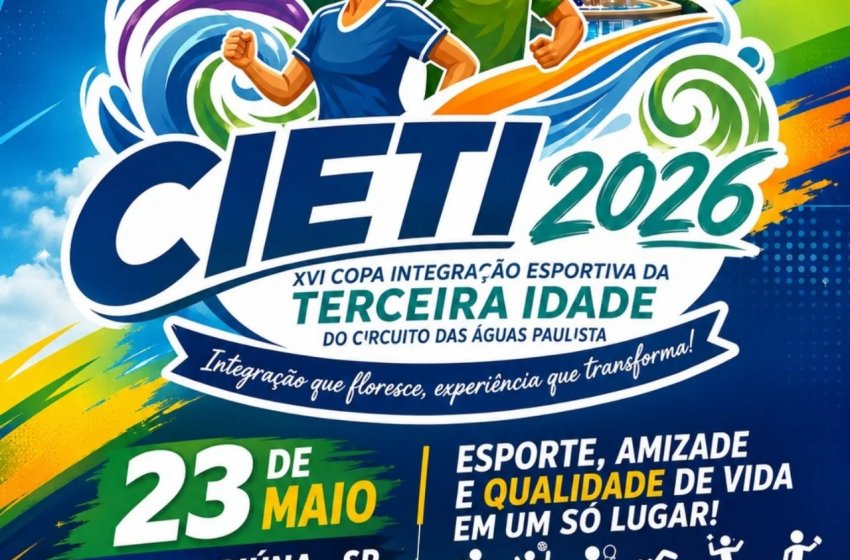 JAGUARIÚNA SEDIARÁ, NO SÁBADO, COPA INTEGRAÇÃO ESPORTIVA DA TERCEIRA IDADE