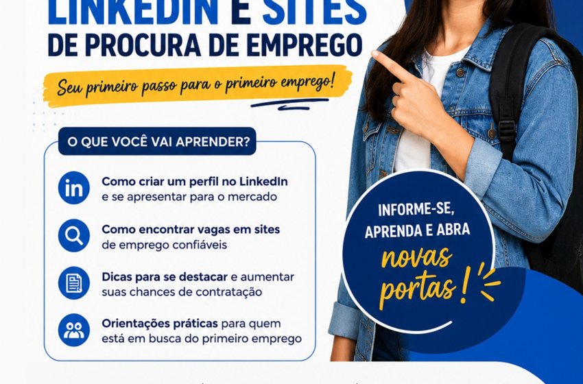 WORKSHOP GRATUITO SOBRE LINKEDIN E SITES DE EMPREGO TEM INSCRIÇÕES PRORROGADAS
