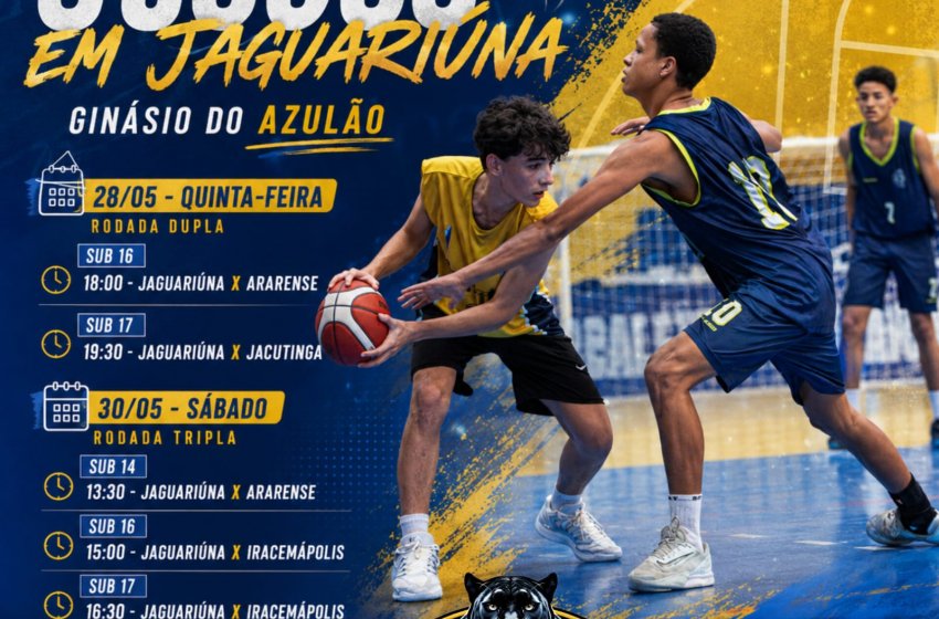 JAGUARIÚNA RECEBE JOGOS DA LIGA METROPOLITANA DE BASQUETE NESTA SEMANA