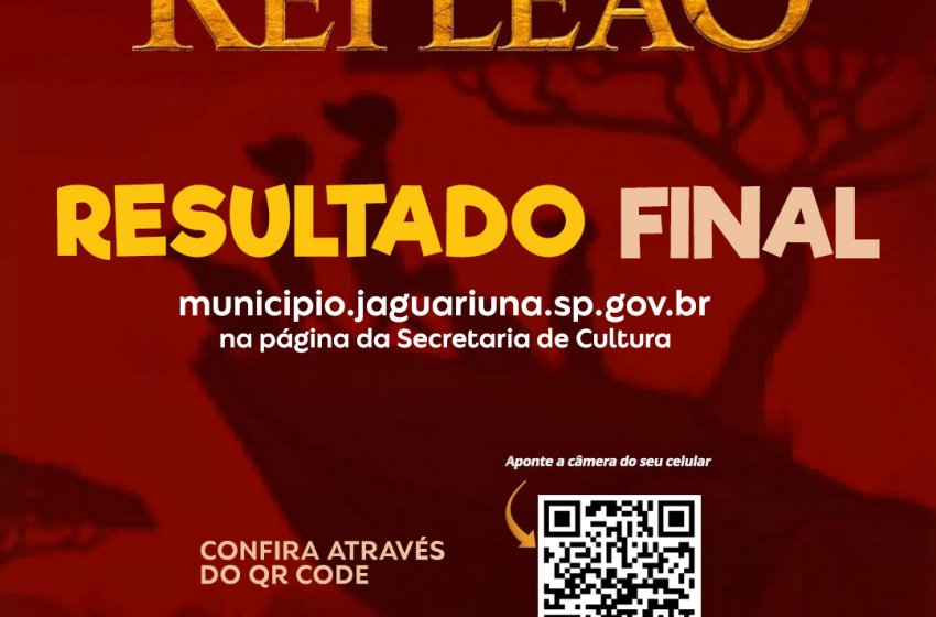 CULTURA DIVULGA RELAÇÃO DE ATORES SELECIONADOS EM AUDIÇÕES DE ‘O REI LEÃO’