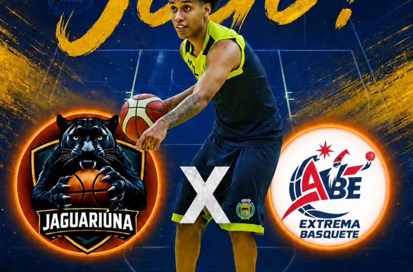 BASQUETE JAGUARIUNENSE JOGA SÁBADO NO AZULÃO
