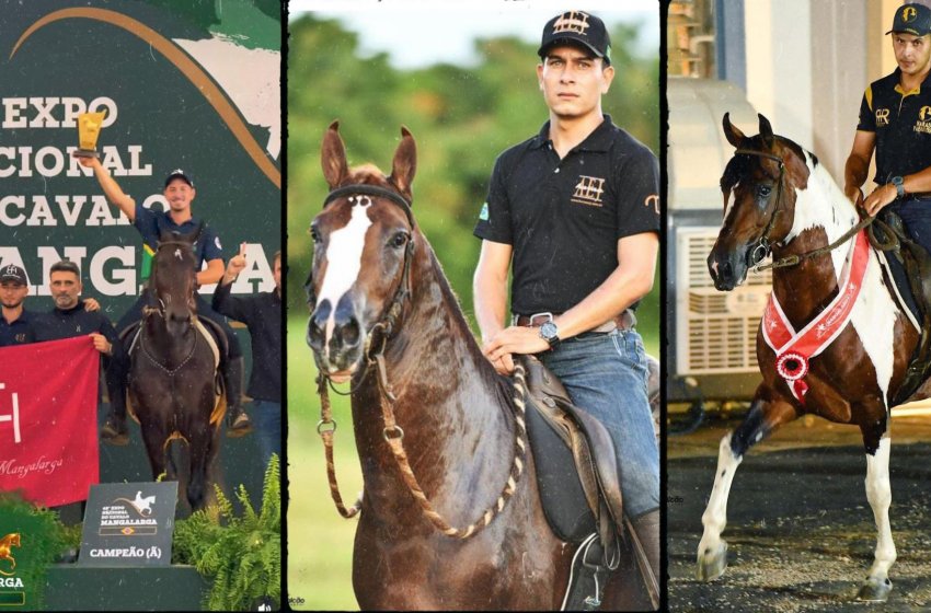 CAVALEIROS DE JAGUARIÚNA BRILHAM NA EXPO NACIONAL DO CAVALO MANGALARGA 