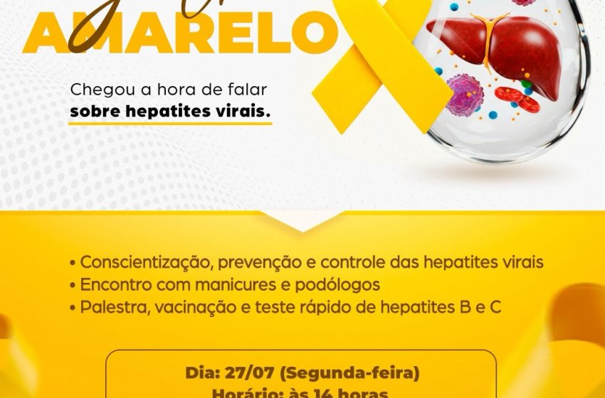 SAÚDE PROMOVE AÇÃO DE CONSCIENTIZAÇÃO, VACINAÇÃO E TESTES RÁPIDOS SOBRE HEPATITES VIRAIS NA UBS NOVA JAGUARIÚNA