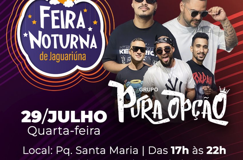 FEIRA NOTURNA DE JAGUARIÚNA AGITA O PARQUE SANTA MARIA NESTA QUARTA