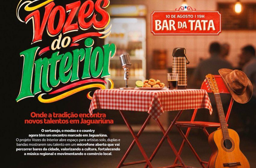 PREFEITURA DE JAGUARIÚNA LANÇA PROJETO VOZES DO INTERIOR