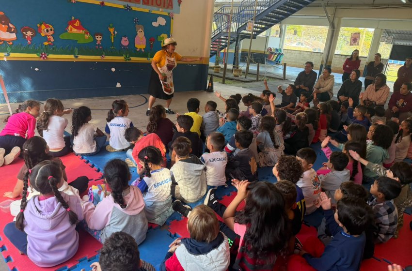 SECRETARIA DE EDUCAÇÃO E VEILING PROMOVEM OFICINAS DE LEITURA NAS ESCOLAS MUNICIPAIS DE JAGUARIÚNA