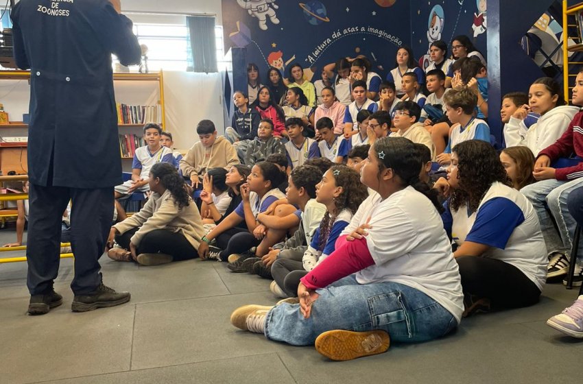 PALESTRAS SOBRE ZOONOSES CHEGAM À ESCOLA TOZZI EM JAGUARIÚNA