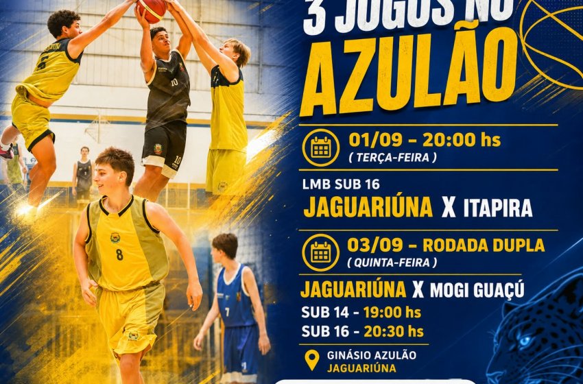 AZULÃO RECEBE TRÊS JOGOS DA LIGA METROPOLITANA DE BASQUETE NESTA SEMANA